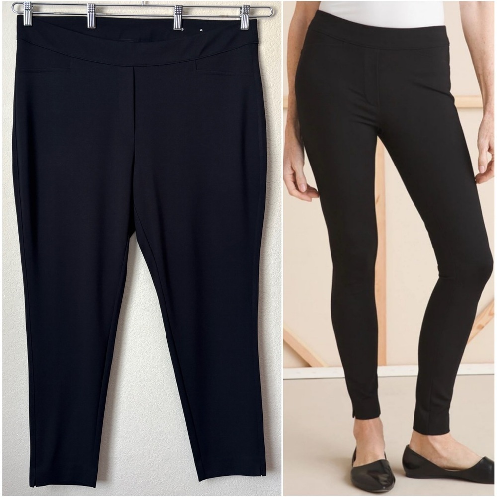 Chico's 20R Tailored Ponte Leggings Essential Black Pants
